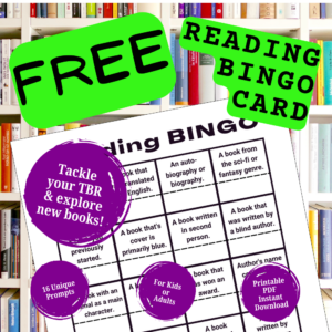 product image for free reading bingo card from blind date with a book